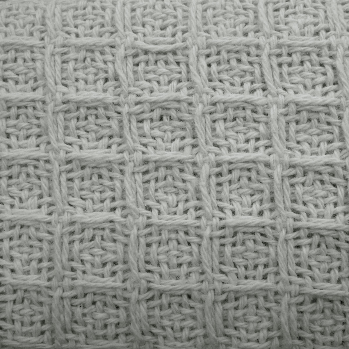 Cotton Waffle Blanket Silver Single — image 3