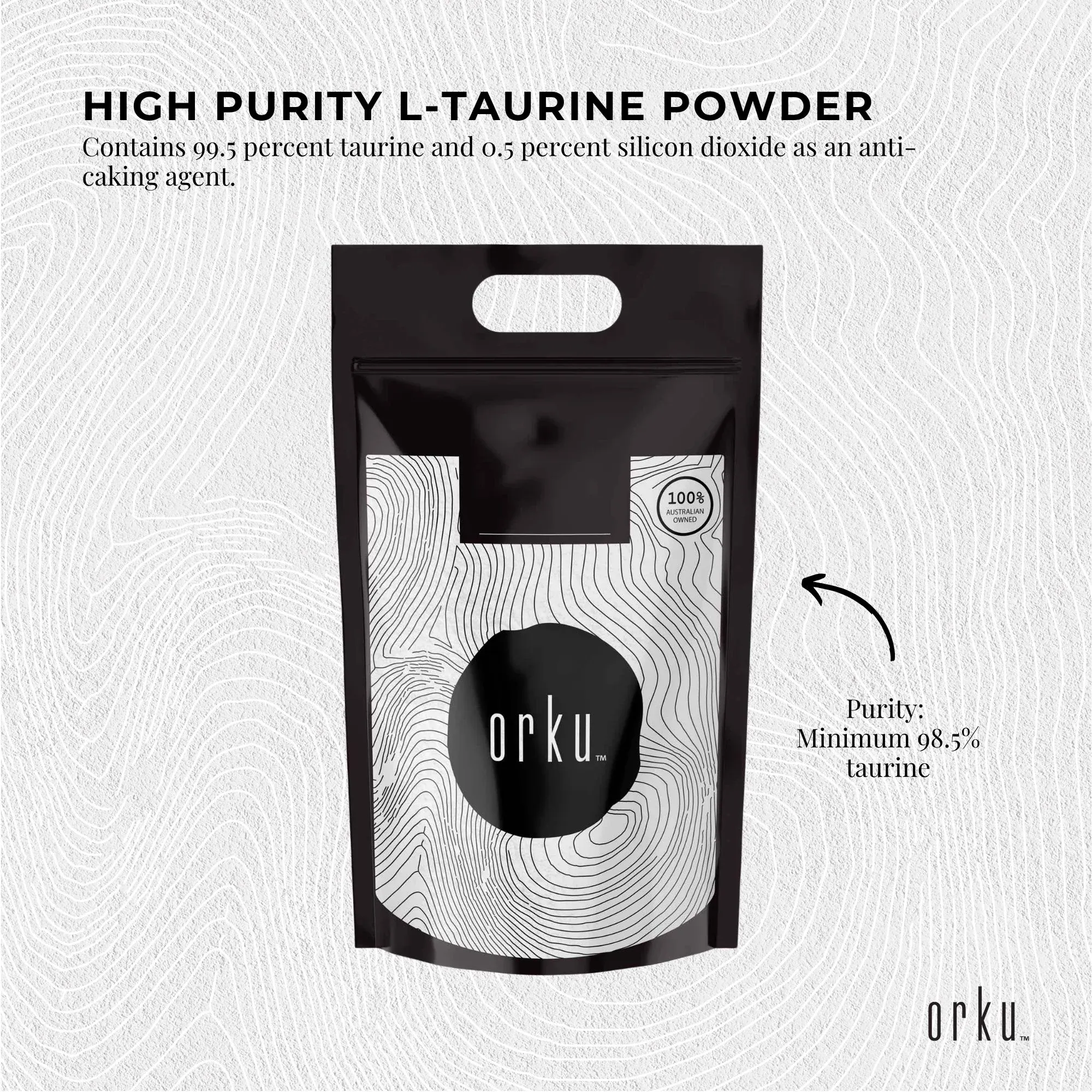 Orku 5Kg Taurine Powder - High Purity L-Taurine Amino Acid Ingredient — image 3