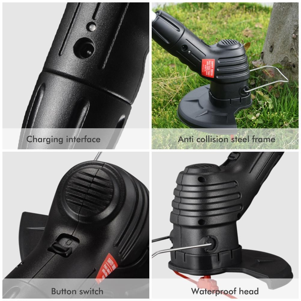 Garden Tool Cordless Lawn Trimmer Cordless Rechargeable Grass Trimmer String Grass Trimmer for Garden Lawn Weeding — image 4