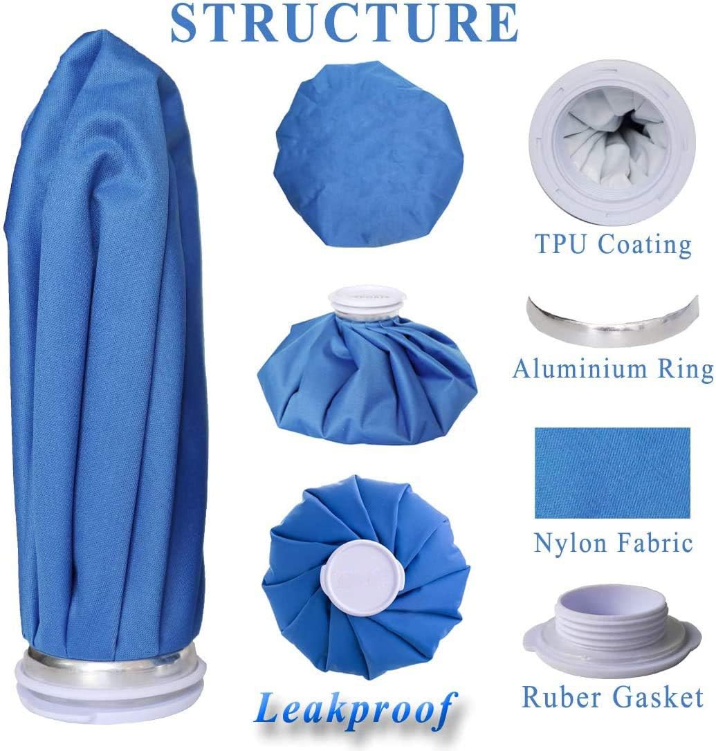 Ice Bags for Injuries Reusable Leak-Proof Ice Packs for Injury Hot Cold Therapy for Head Knee Ankle Face Back Shoulder Fever Elbow Pain Relief Soft Large โ image 2