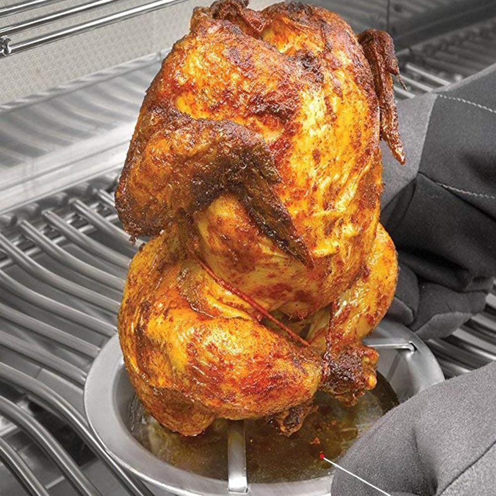 Stainless Steel Vertical Skewer Brazilian Barbecue Grilling Rack Chicken Barbecue Rack โ image 2