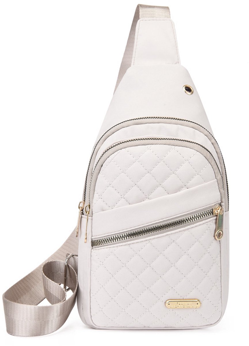 Unisex Shoulder Bag - 5 Storage Pockets & Cable Grommet - Crossbody Bag Women - Crossbody Bag Men - Crossbody Bags - Sling Bag - Adjustable Carrying Style