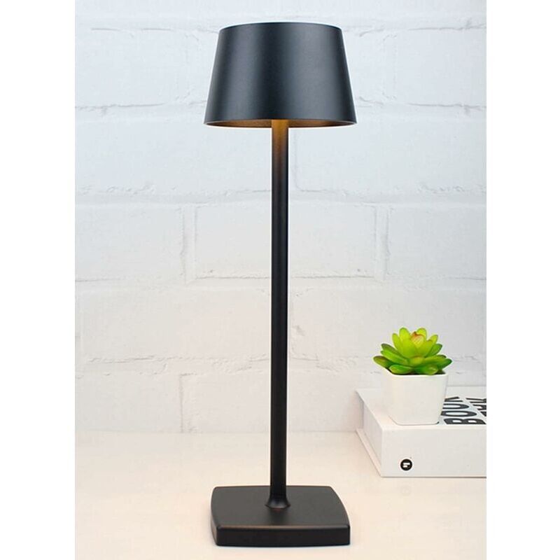 Rechargeable Bedside Lamp 5200mAh Eye Care Desk Lamp Black