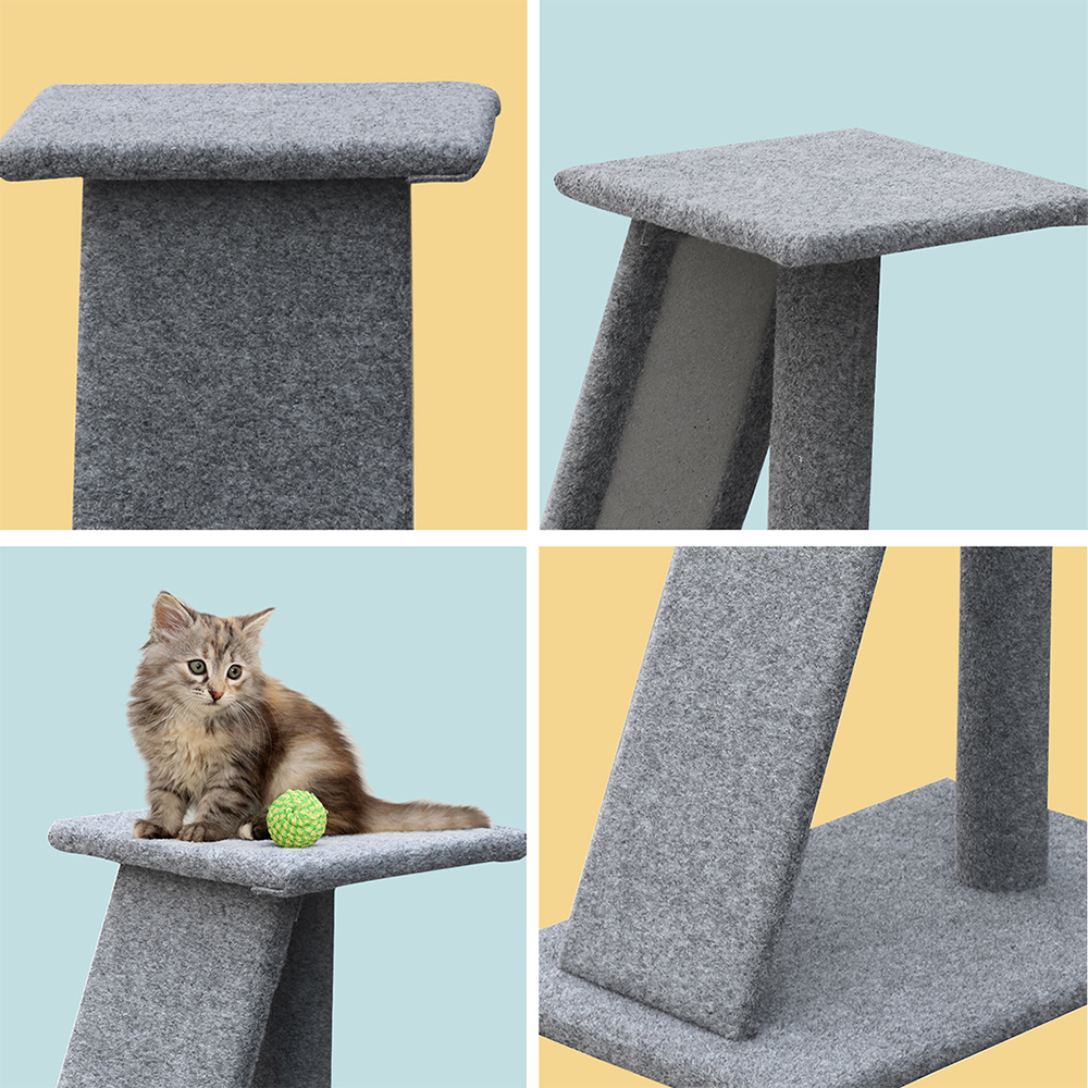 i. Pet Cat Tree 82cm Scratching Post Tower Scratcher Condo Trees Climb House — image 5