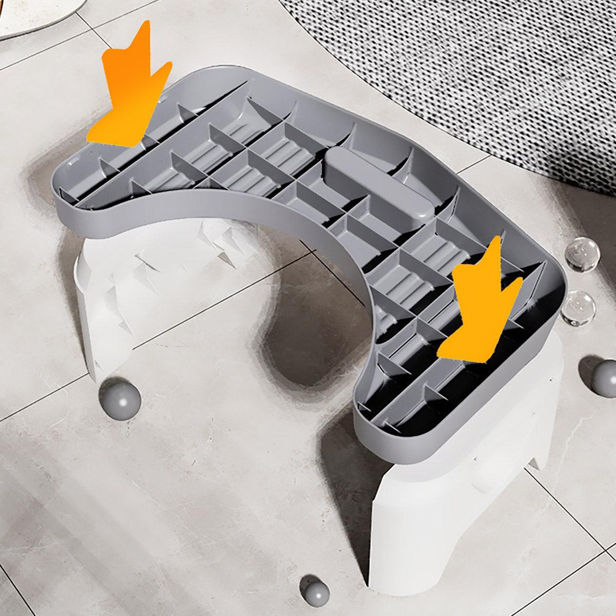 Thickened Toilet Squatting Stool Bathroom Footstool Household Restroom Pad - Blue — image 3