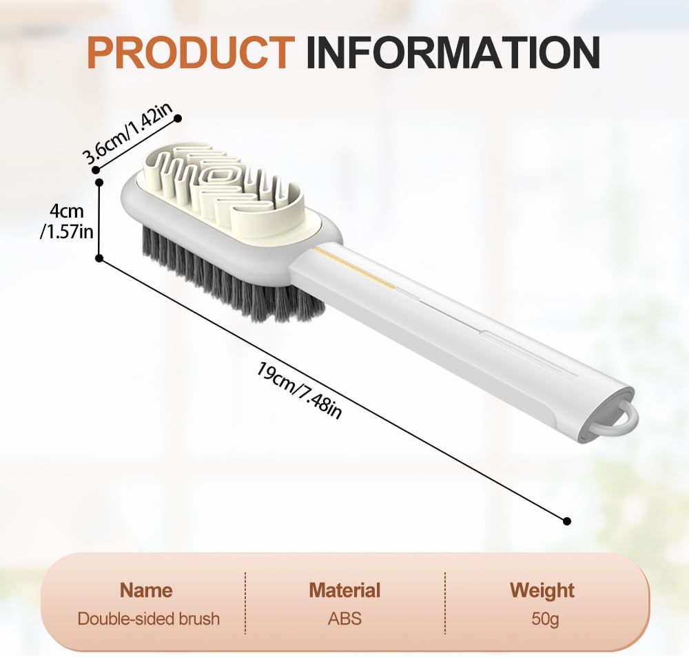 2 in 1 Scrub Suede Shoe Brush, Rubber Polish Eraser with Soft Bristle Brush for Suede Cleaner and Nubuck Brush (Black) — image 6