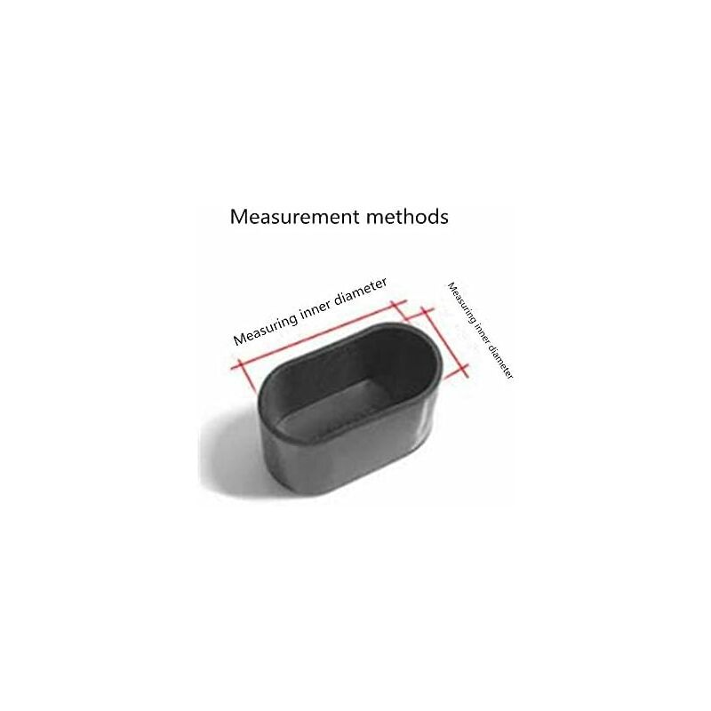 Chair Leg Caps,Oval Silicone Furniture Feet Pads Cover Table Protectors Floor Scratches,8-24 pcs-Transparent/24 pcs — image 3