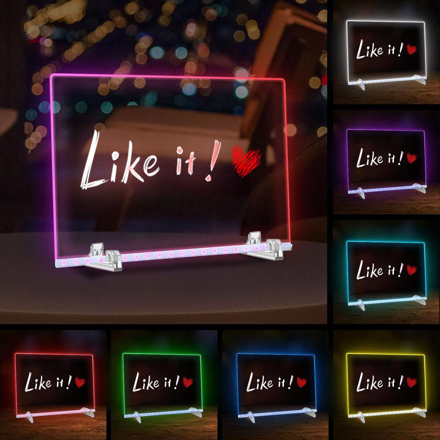 LED Drawing Board Doodle Glow Board for Christmas Gift, Room/Store/Festival,etc LED Glow Drawing Board — image 2