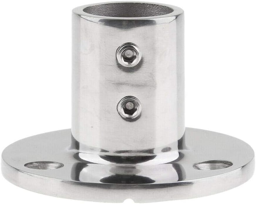 7/8''(22mm) 90 Degree Heavy Dudy 316 Stainless Steel Marine Tube Boat Hand Rail Round Base Bimini Top Fitting Hardware — image 3