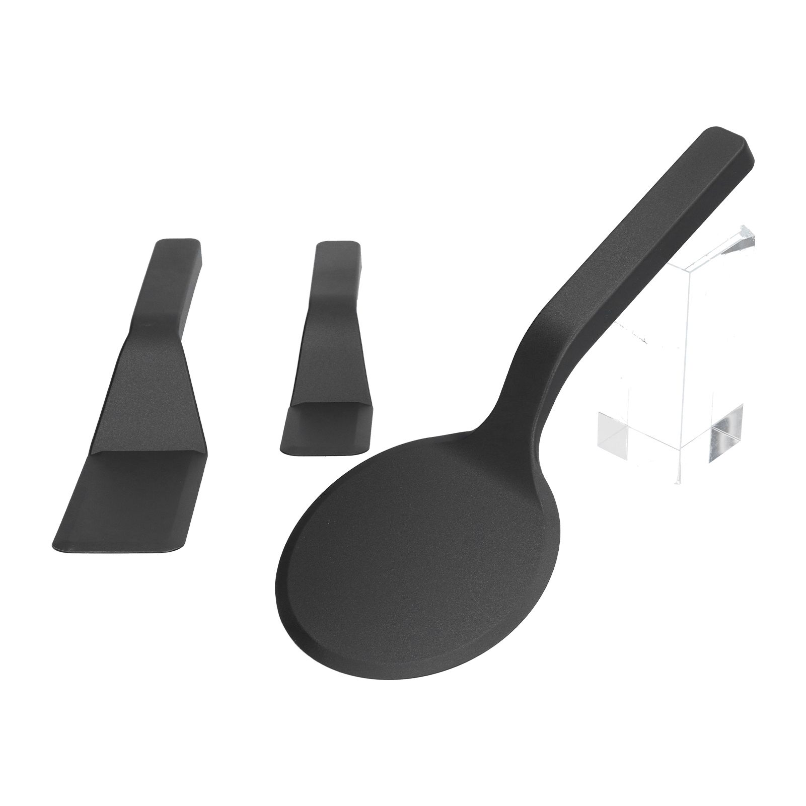 3Pcs Spatula Set Nylon Scraper with Beveled Edge Kitchen Utensils For Frying Egg Bread Muffins โ image 2