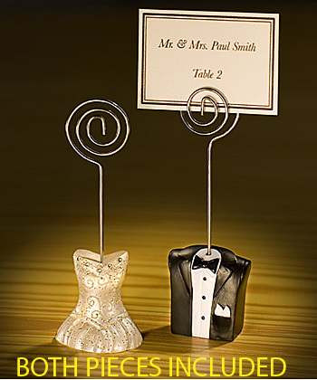 10 Pack of 5 Bride 5 Groom Wedding Name Card Place Stand - Wedding Table Decoration Bomboniere Favour Gift โ image 2