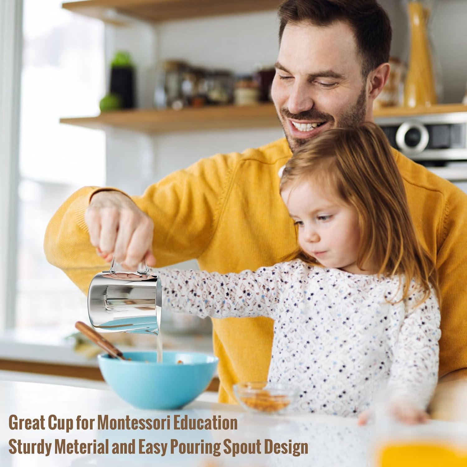 Milk Frothing Pitcher, 6.8oz/200ml Stainless Steel Milk Frother Cup, Small Steaming Pitcher for Espresso Machine, Latte Art Pour Cup โ image 6