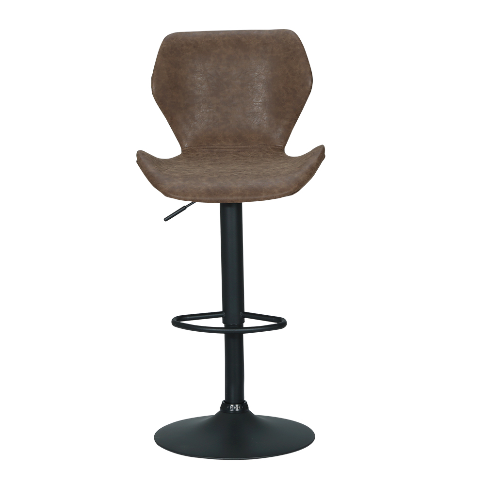 Artiss Bar Stools Kitchen Counter Stools Swivel Gas Lift Vintage Chairs Brown x2 — image 3