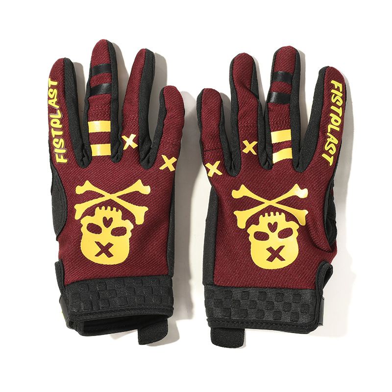 fistplast Motorcycle Gloves Full Finger Breathable. Deep red S