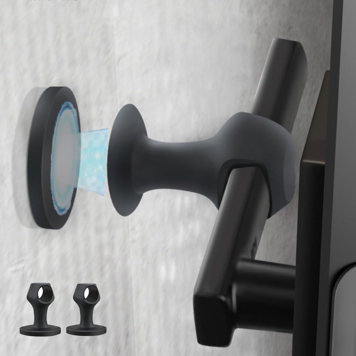 Door Stopper Door Holder 1 Piece Door Buffer Door Stop for Indoor Outdoor Use Brown