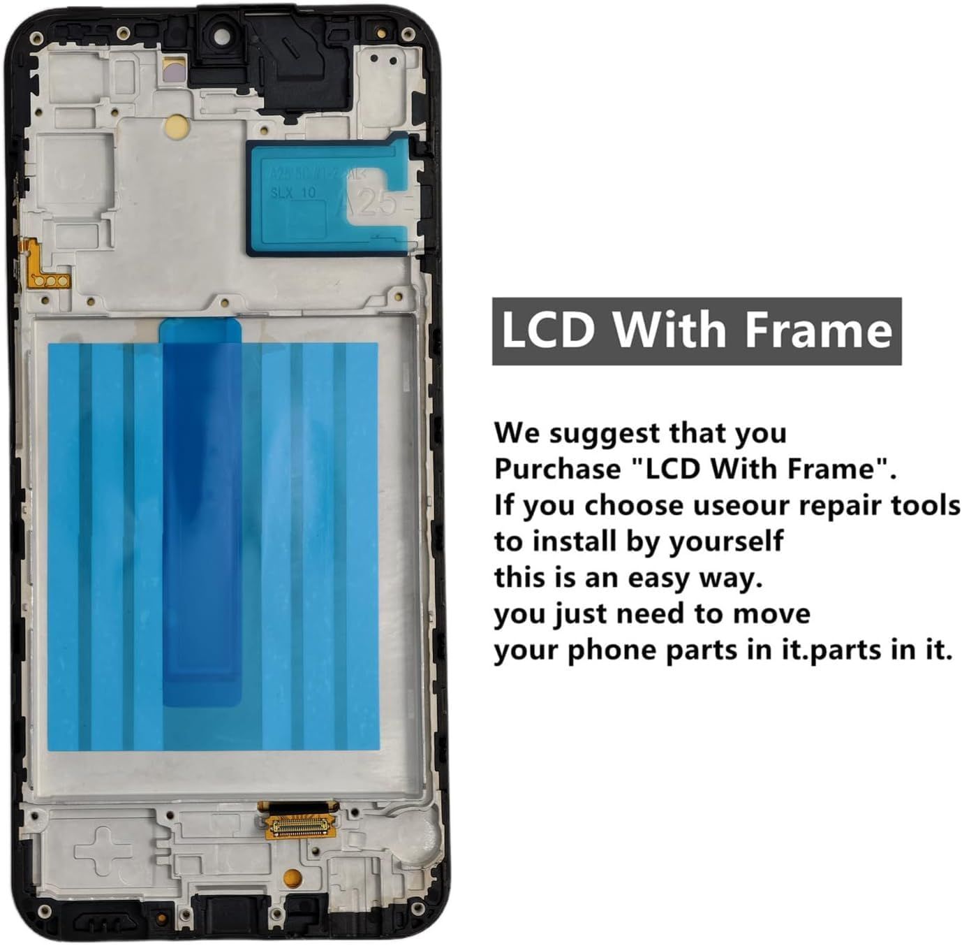 Samsung Galaxy A20s Screen Replacement with Frame, 6.5 Inch IPS LCD Touch Digitizer, Complete Disassembly Repair Tool Kit for SM-A207F SM-A207M SM-A207U โ image 2