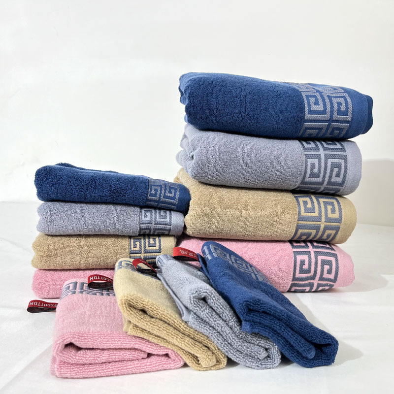 Khaki Luxury Cotton Towel Set - 6-Piece Highly Absorbent Bath & Hand Towels โ image 4