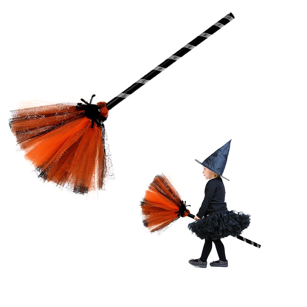 Halloween Witch Broom Cosplay Broom Prop for Halloween Costume Party โ image 2