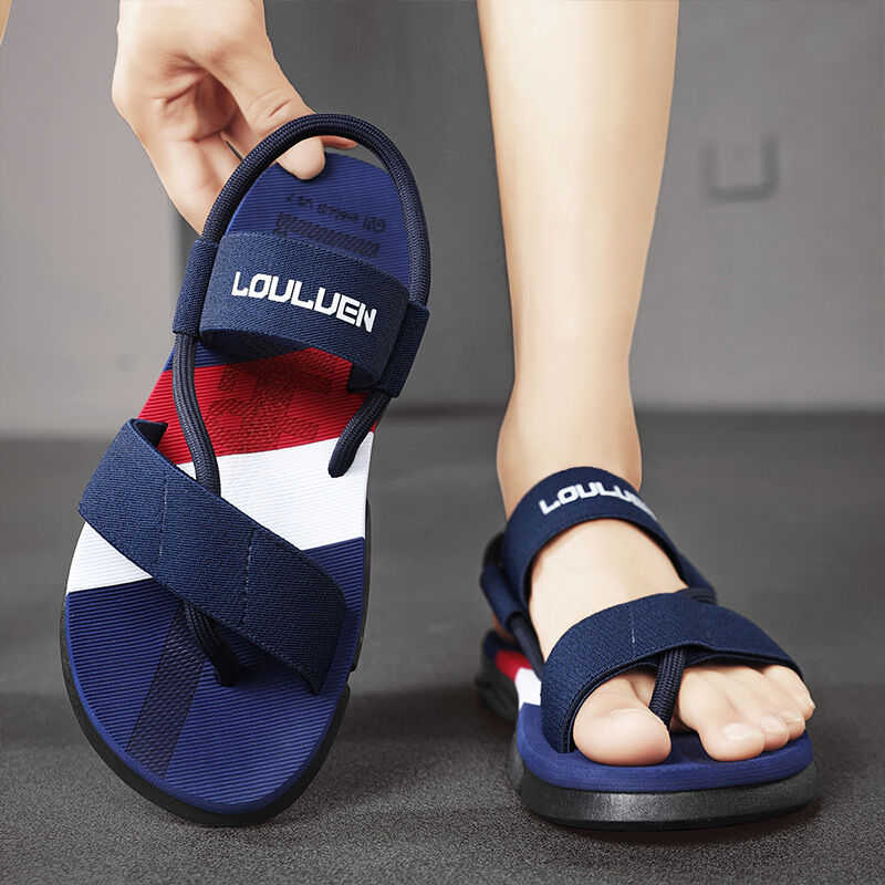 Men's 3-Color Convertible Sandals & Slippers, Outdoor Non-Slip EVA Thick-Sole Beach Shoes for Dual Wear(dark blue-37) โ image 3