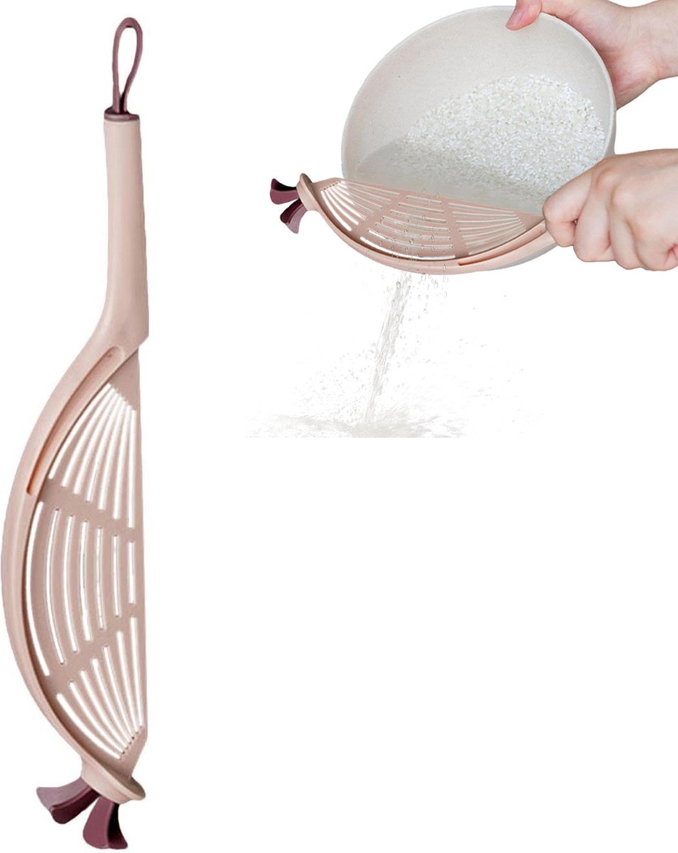 Rice Washer - Colander for Vegetables - Rice Washing Bowl - Kitchen Colander - Colander for Washing Rice - Vegetable Fruit Pasta Sieve Draining Rack