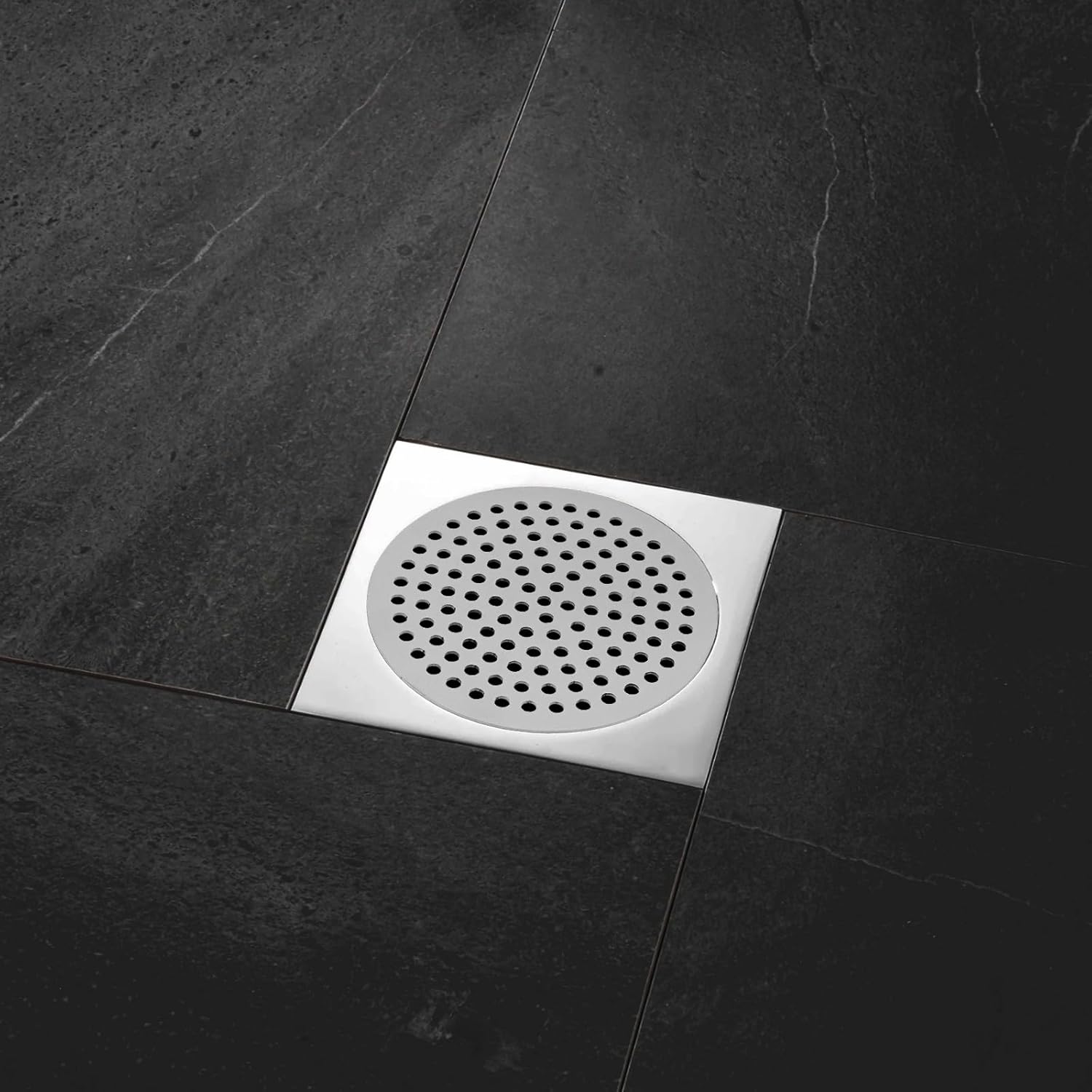 Round Drain Cover Grates 3.15"/8cm Dia Drain, 304 Stainless Steel Drainage Grate Cover Round Replacement Floor Drain Strainer for Shower, Bathroom Floor — image 5