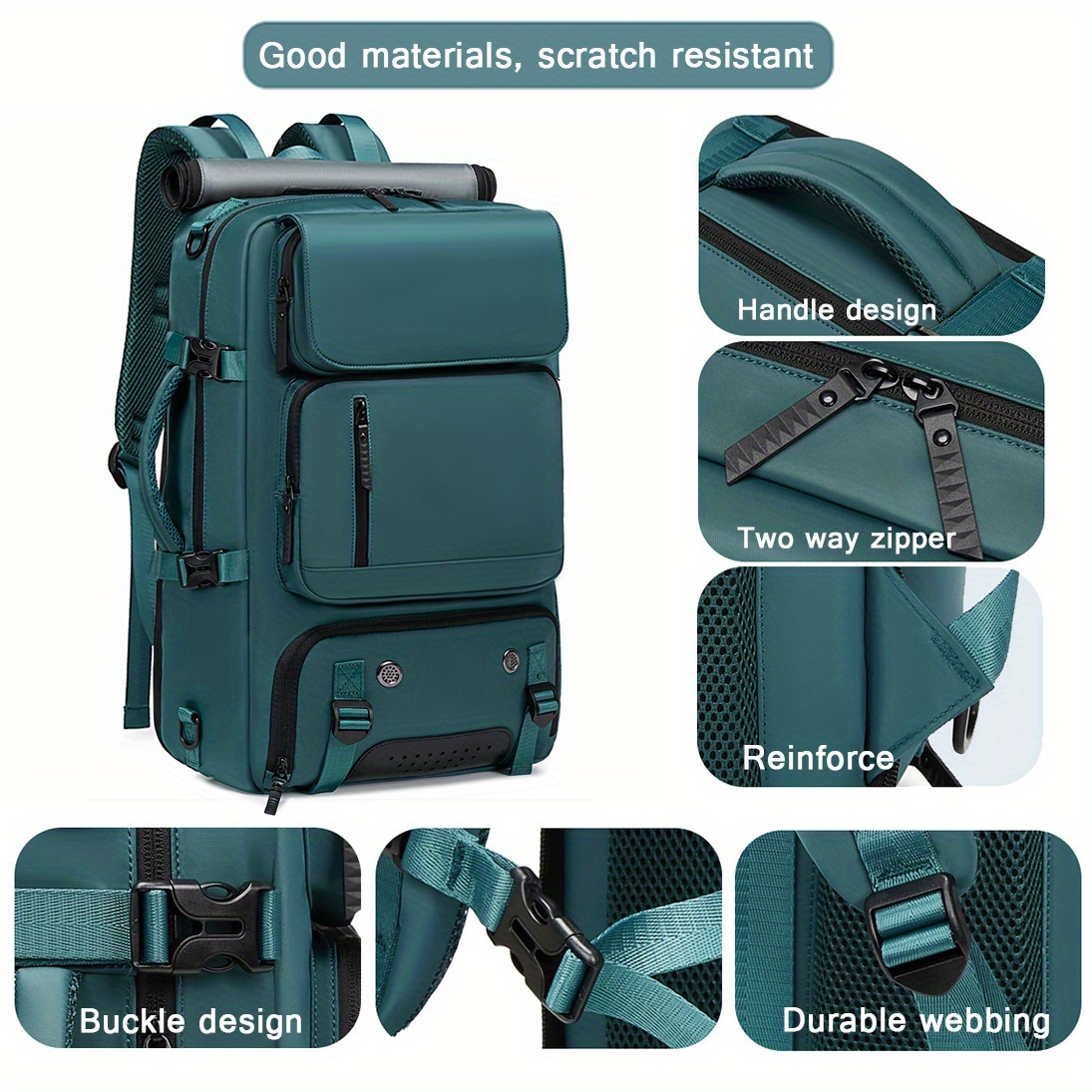 18.1-inch Easy-Travel Bag (46×30×16 cm): Four carrying modes in one bag, with independent shoe compartment and freely switchable hidden shoulder — image 2