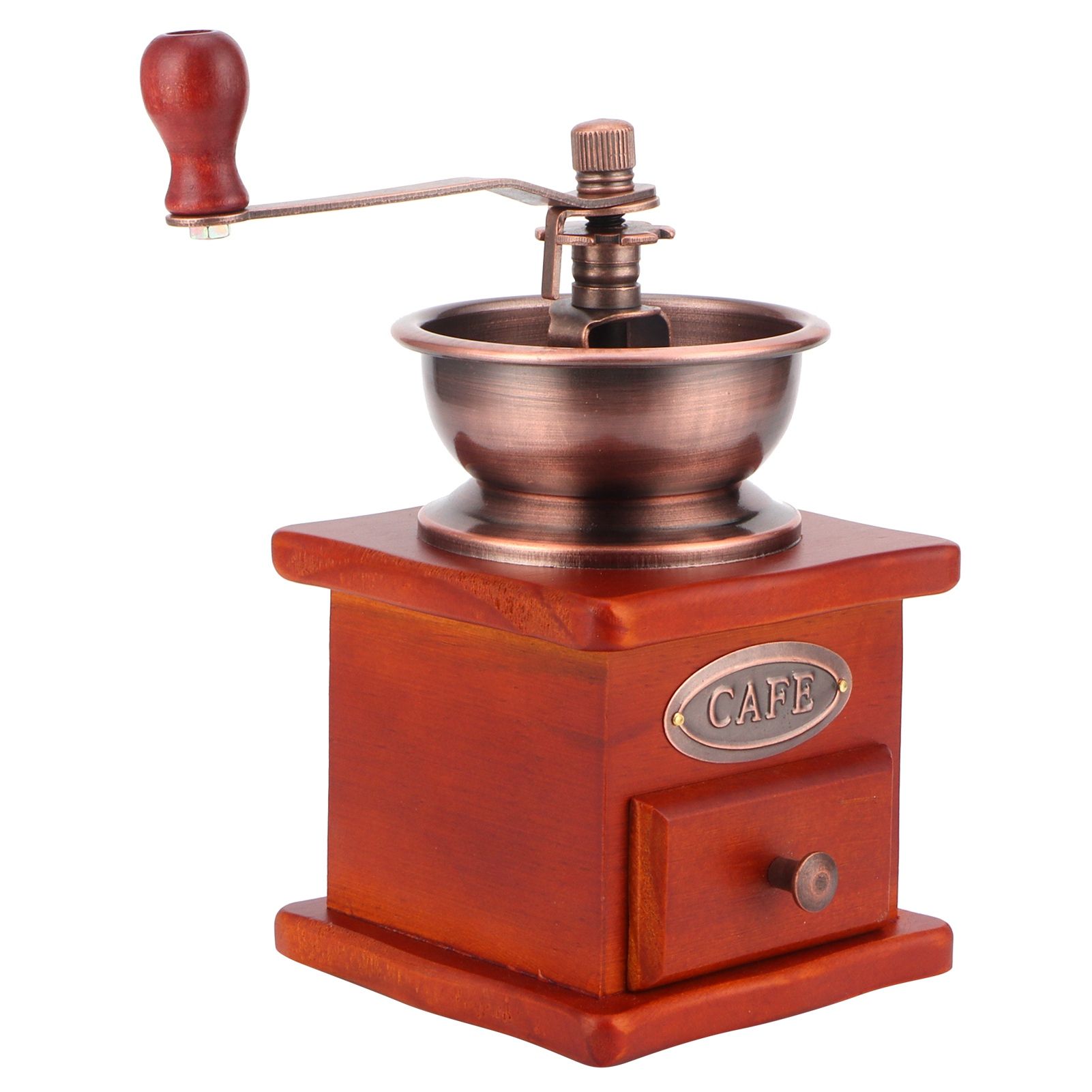 Mini Vintage Hand Cranked Coffee Bean Mill Manual Coffee Grinder for Household Use — image 3