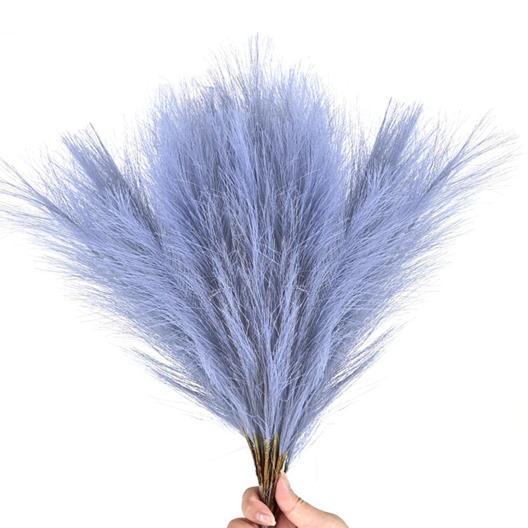 28pcs Grass decoration artificial vase filling farmhouse family wedding decoration light purple simulated cattail bouquet โ image 4