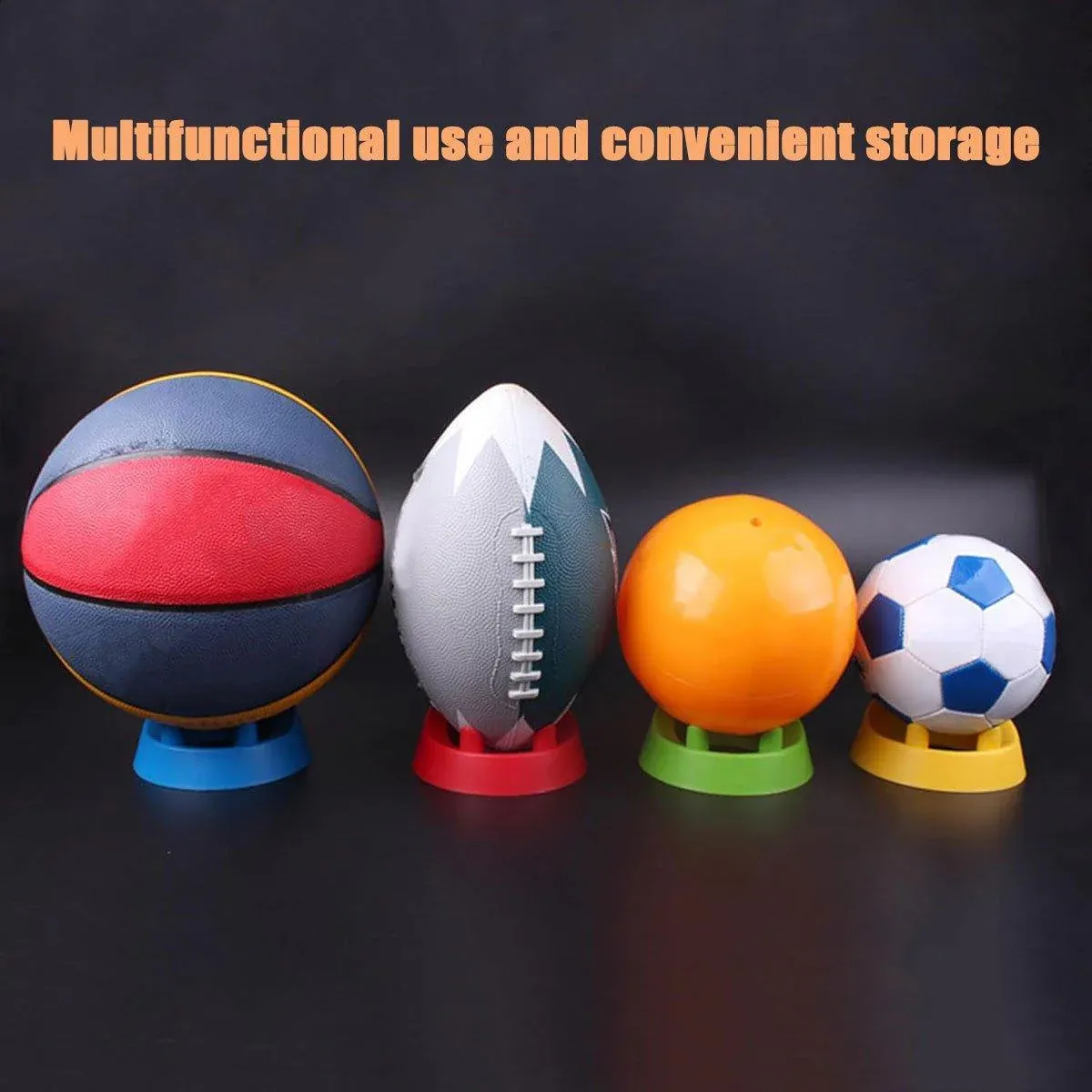 2PCS Football Basketball Volleyball Storage Stand Multi-Functional Ball Holder - Green — image 5
