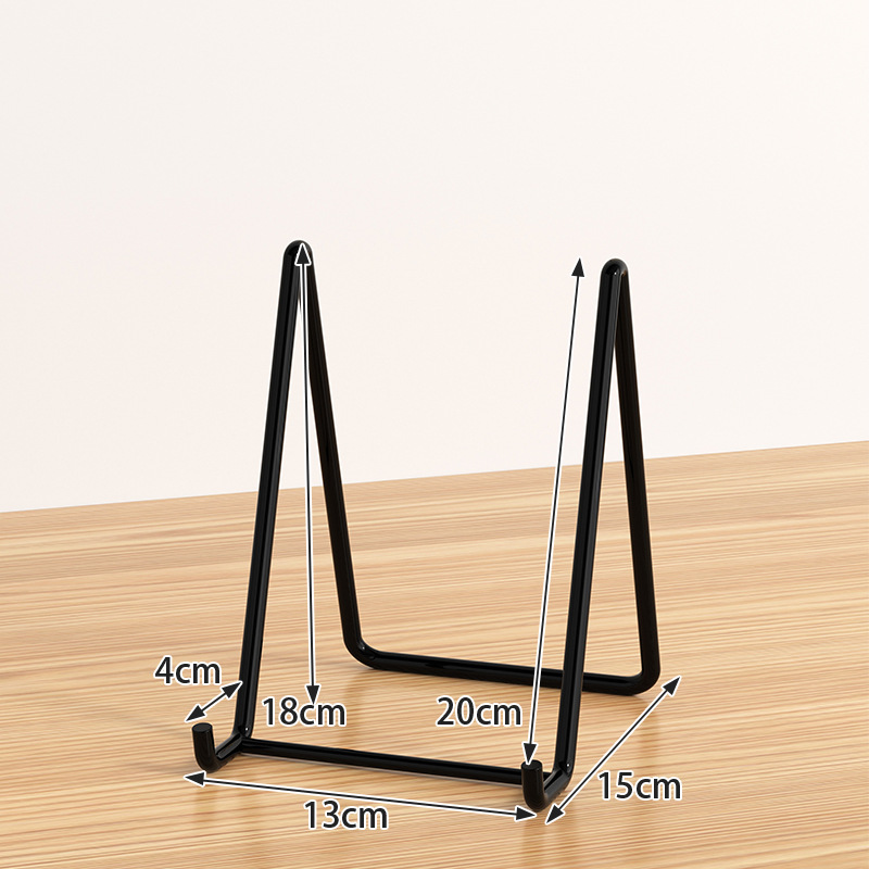 4 Pack Black Metal Display Stands for Photos, Certificates, Medals and Small Frames, Freestanding Easels for Desk and Shelf Decor โ image 4