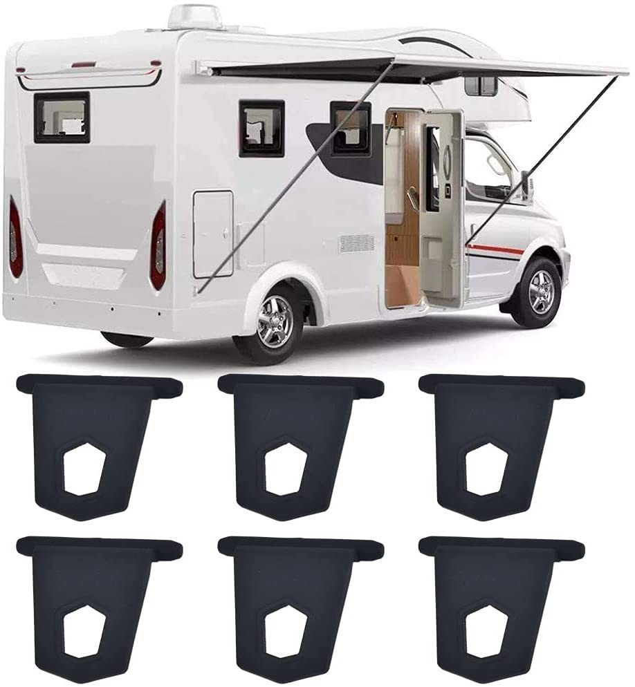 12 Pcs Rv Coat Hook Car Clothes Hanger Car Shade Canopy Hanger Hanging Hooks Awning Hangers Folding Clothes Hanger — image 4
