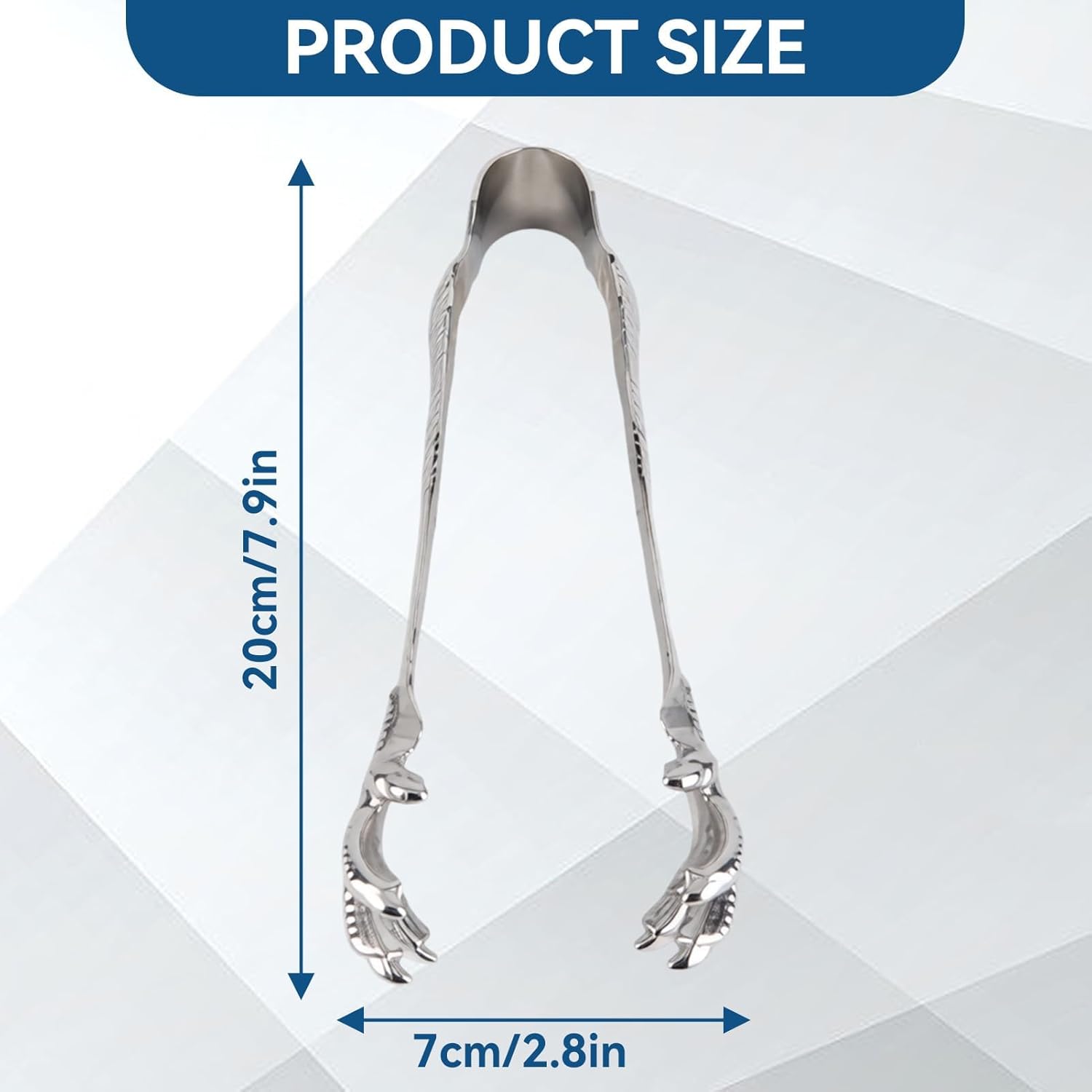 Stainless Steel Claw-Style Ice Tongs, Bar Hockey Special Eagle Claw Shape Tongs Serving Chicken Feet โ image 6