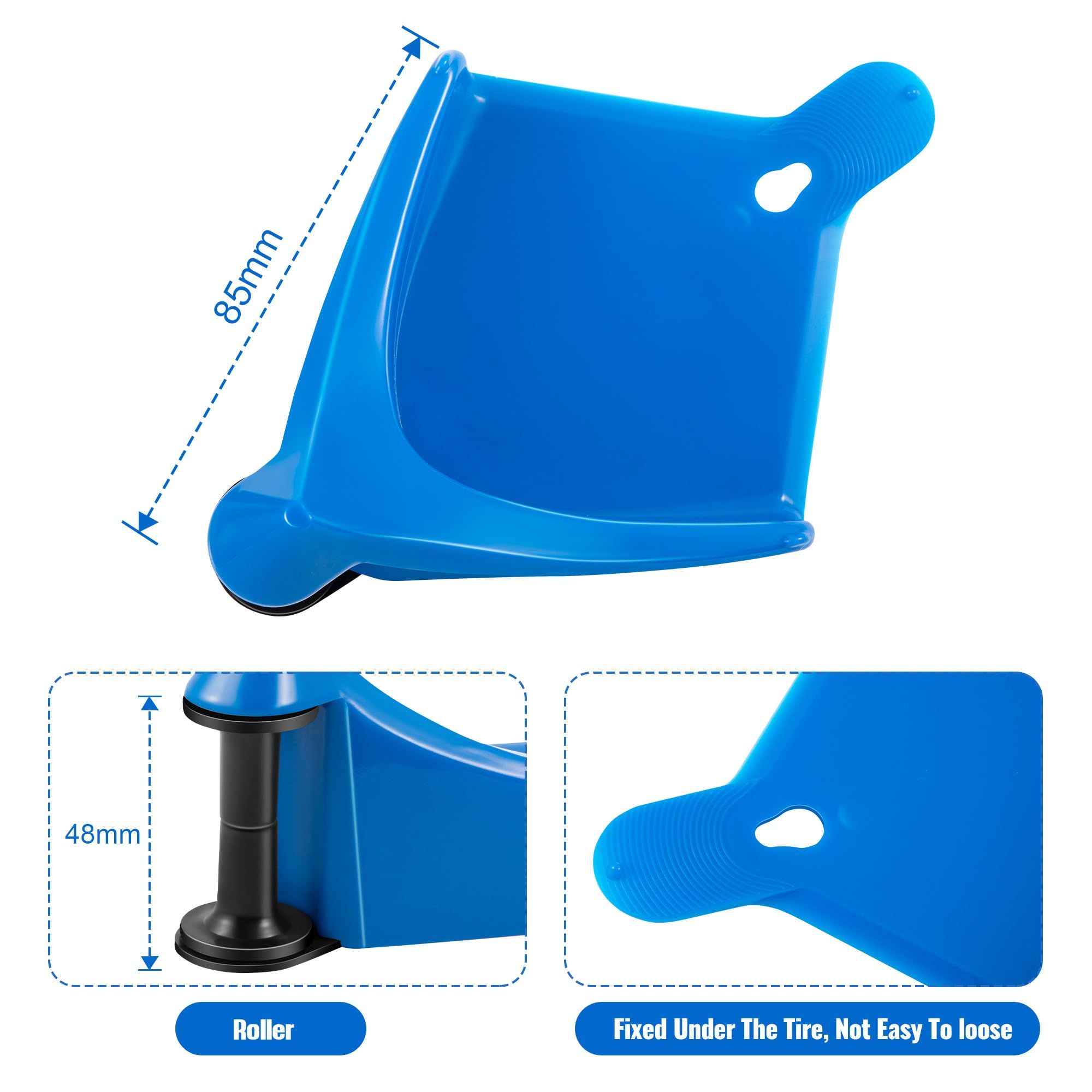 4 Pcs Car Hose Guide, Tire Hose Roller for Car Washing, Detailing Tire Hose Guide Preventing Pressure Washer Hose(Blue) — image 2