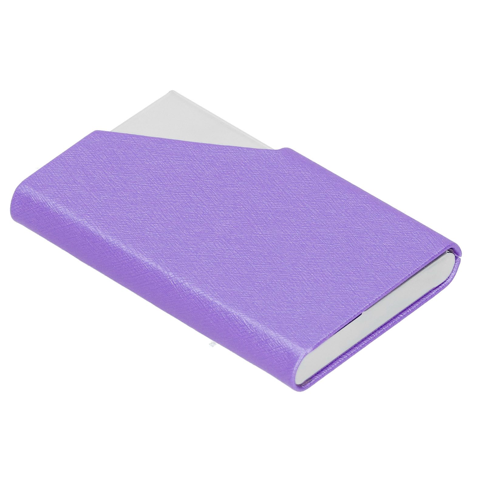 Business Card Holder Stainless Steel Innovative Name Card Case Organizer for Commercial UsePurple 007# β image 6