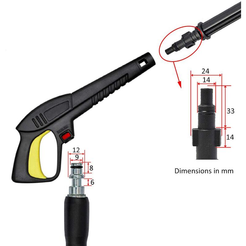 High Pressure Water Gun With ROtating Nozzle, Compatible With Lavor Pressure Washers — image 4