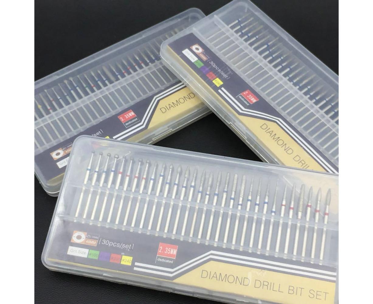 30Pcs Tungsten Steel Nail Drill Bits Manicure Pedicure Gel Polish Removal Tool-C — image 3