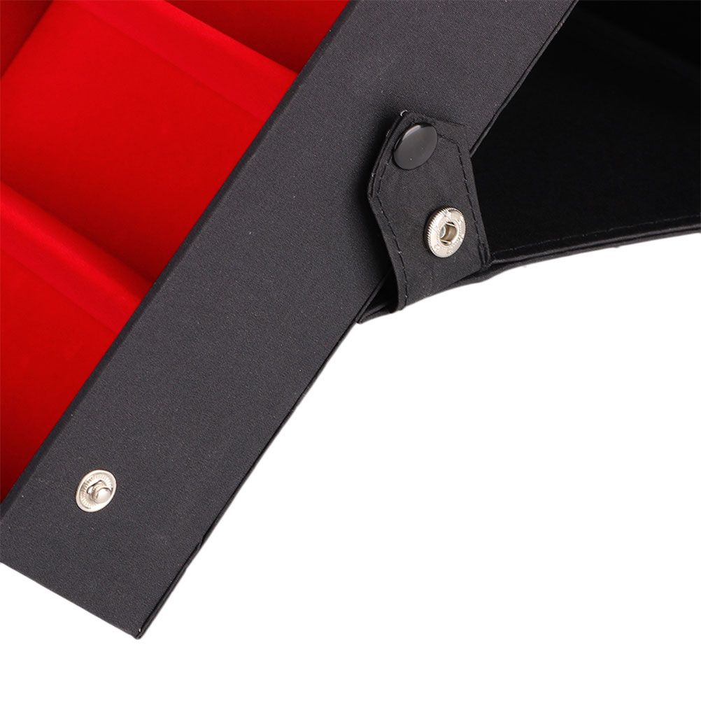 18 Grids PU Leather Eyeglass Glass Display Storage Cases Folding Cover Sunglasses Box Organizer Holder — image 6