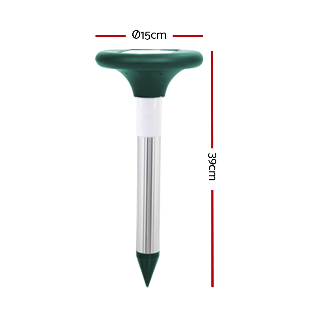 Gardeon Snake Repeller Set of 12 Solar LED Pulse Plus Ultrasonic Pest Rodent Repellent โ image 2