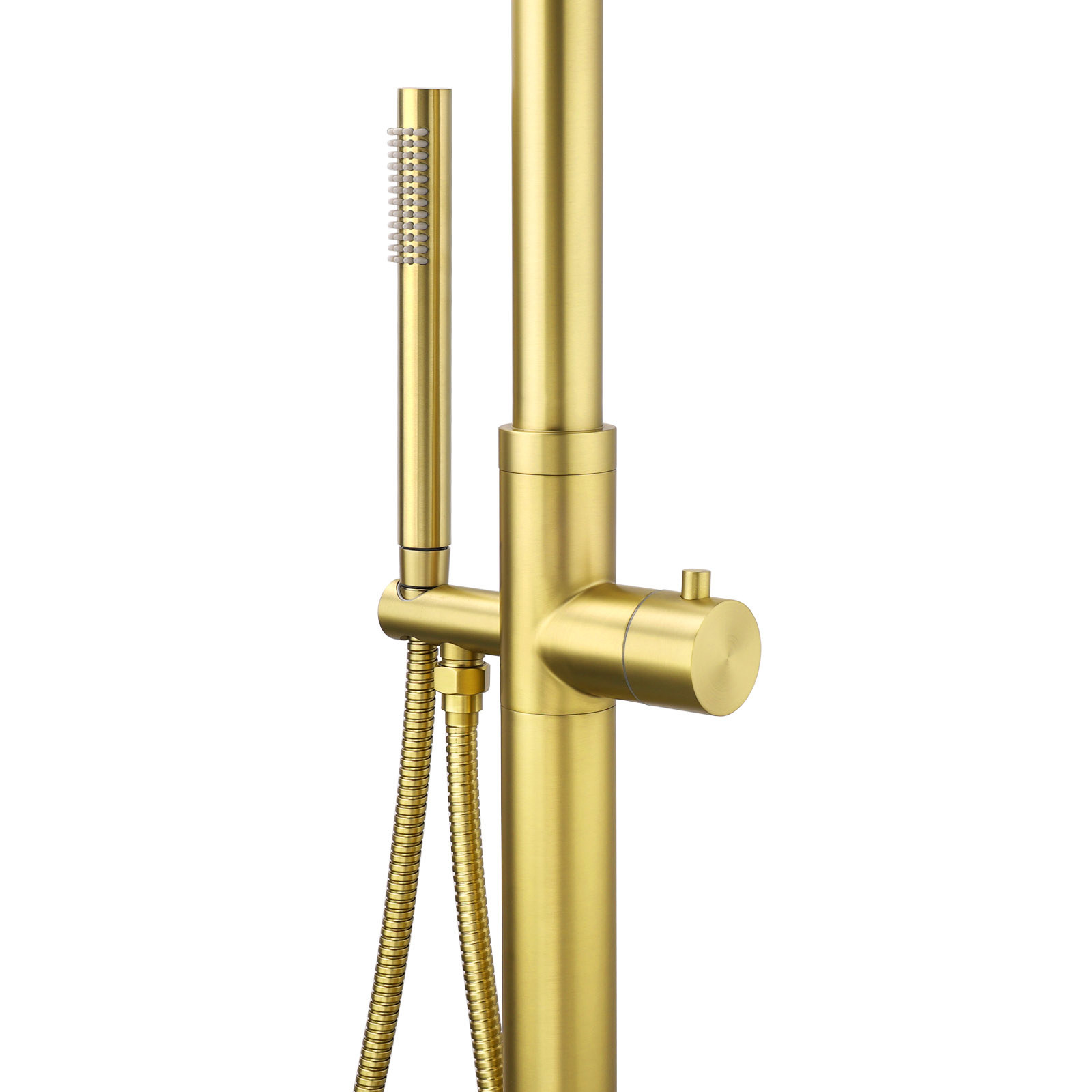 WELS Brushed Gold Twin Shower Handset Combo Set Outdoor Washing 10" Head 316 SUS — image 3