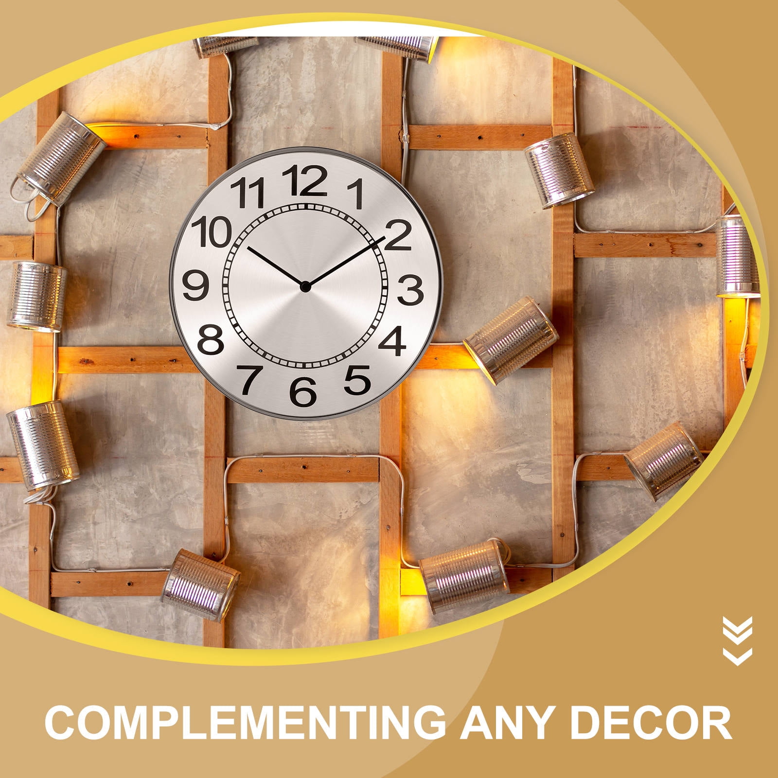Aluminum Clock Face Replacement Dial for Wall Clocks, 1 Set and Easy to Install โ image 3