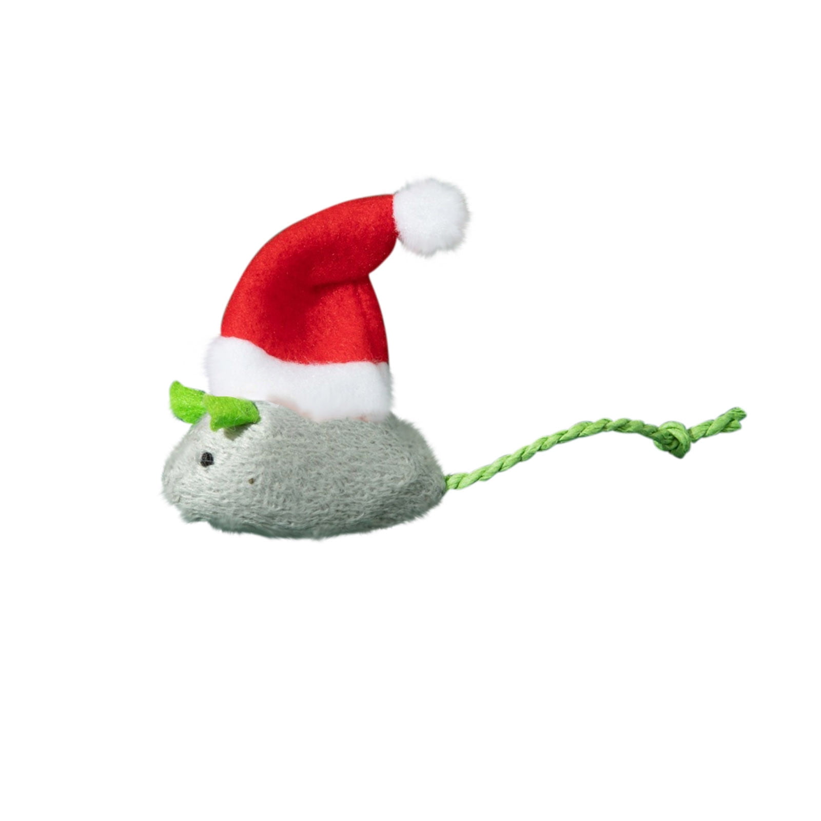 Catnip Toys Interactive Toy Christmas Hat Costume Plush Mouse Shaped Cat Toys for Cat Kitten Indoor A โ image 4