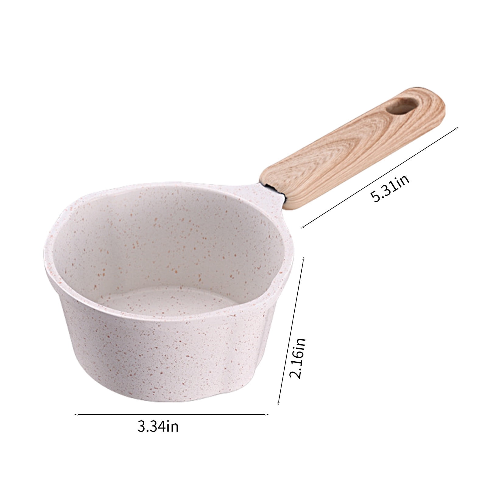 Kitchen Supplies Saucepan Nonstick Pan Small Soup Pots for Cooking, Milk Pot Compatible for All Stoves, Milk Pan with Removeable Handle, Oven& Dishwasher Safe — image 3