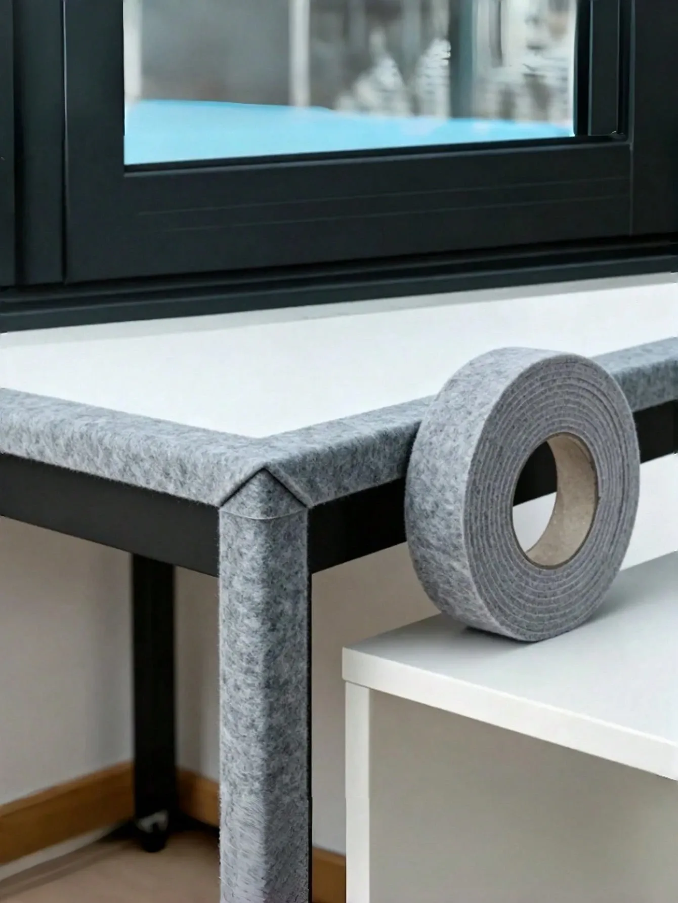 2 Roll 7cm*50cm Gray Self Adhesive Felt Moisture Absorbing Strip, Window Condensation Prevention Sealing Tape โ image 4