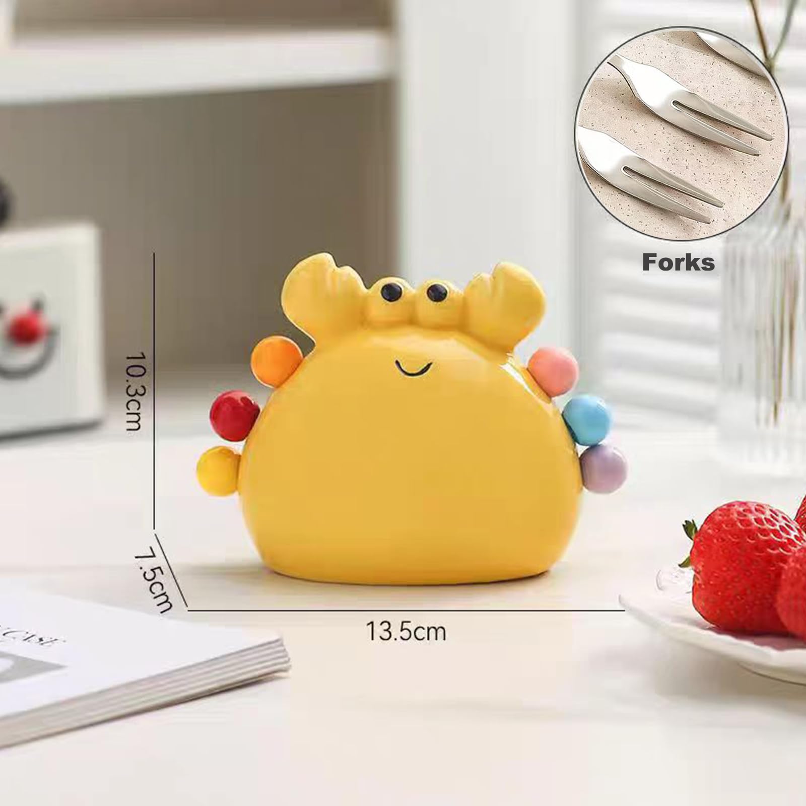 Crab Figurine - Home Decor Living Room - Animal Figurines - Home Accessories - Table Decoration - Bedroom Accessories - Gift For Her - Decoration - Funny โ image 6