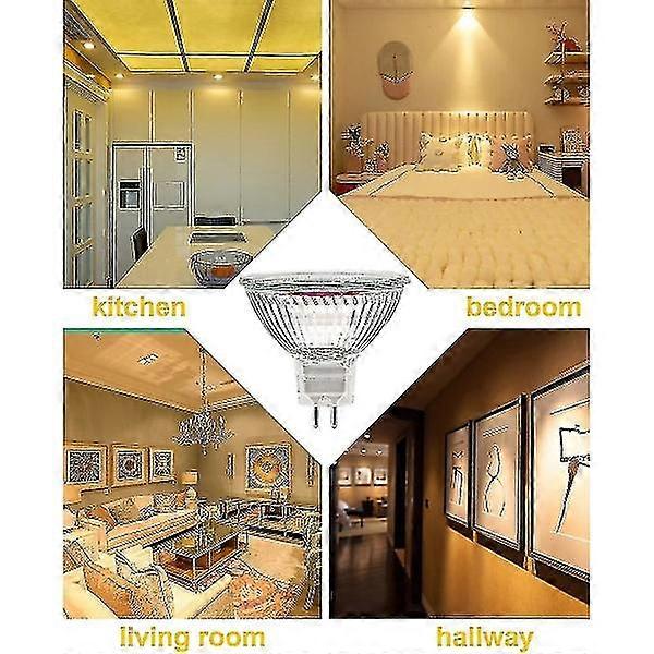 MR16 spotlight bulb 12V 20W GU5.3 dimmable 2-pin halogen bulb warm white light 2700K 12-pack — image 4