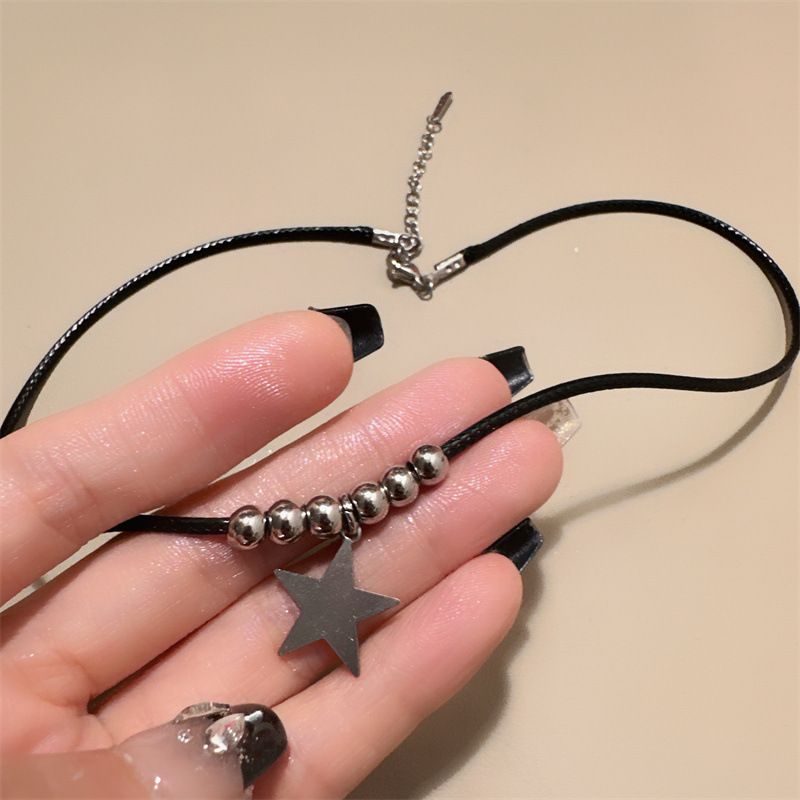Star Pendant Necklace for Women Stylish Hip Hop Five-pointed Star Charm Neck Chain Trend Neck Jewelry โ image 3