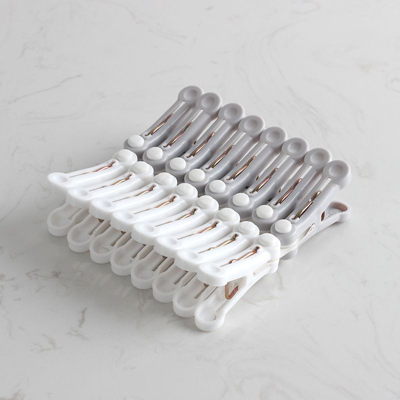 16 Pcs Windproof Seamless Clothes Clips Plastic Laundry Drying Clips Household Clothespins Practical Photo Hangers — image 4