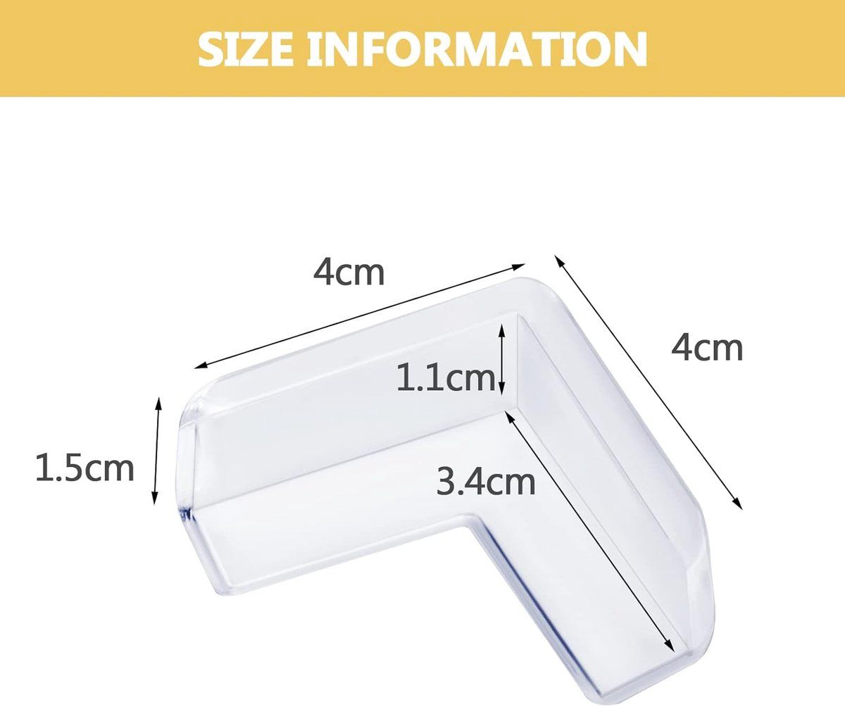 8 Pack Baby Corner Protectors, Clear Adhesive L Shaped Table And Furniture Corner Guards, Child Safety For Home Nursery, Transparent โ image 2