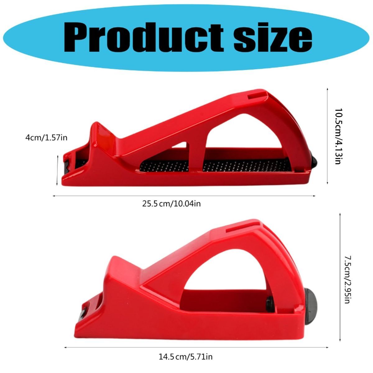 Edge Finishing Tool Wood Surface Trimmer Drywall Edge Trimmer PVC Trimmer - Red - Size 145mm — image 3