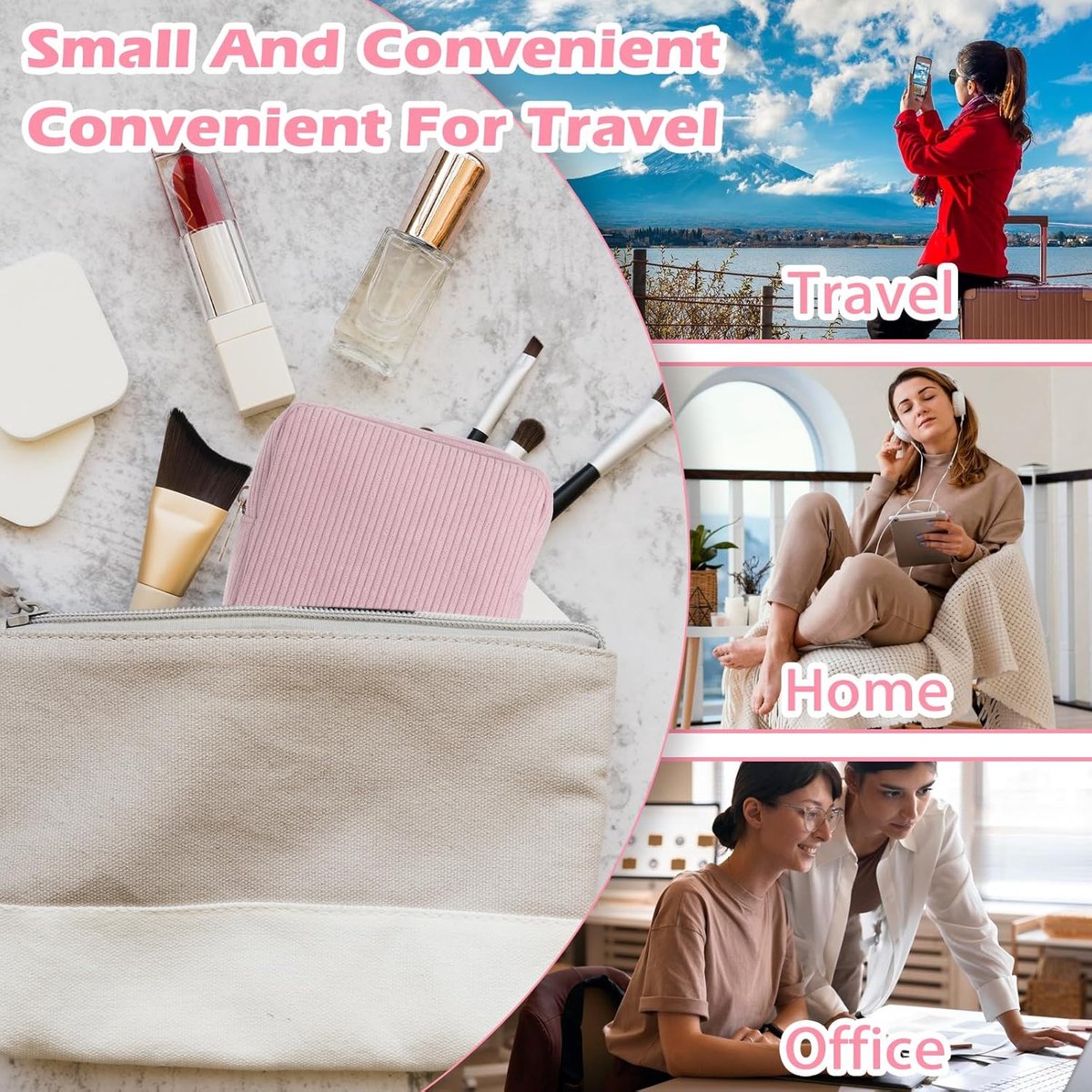 Toiletry Bag - Sanitary Pad Makeup Bag - Sanitary Pad Pouches - Menstrual Bags - Menstrual Pouches - Waterproof Zipper - Tampon Pouches - Napkin Pouches — image 5